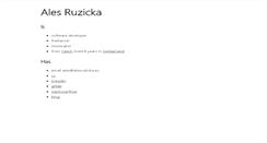 Desktop Screenshot of alesruzicka.eu